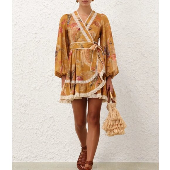 Zimmermann Ascension Frill Mini Dress - Picture 1 of 14
